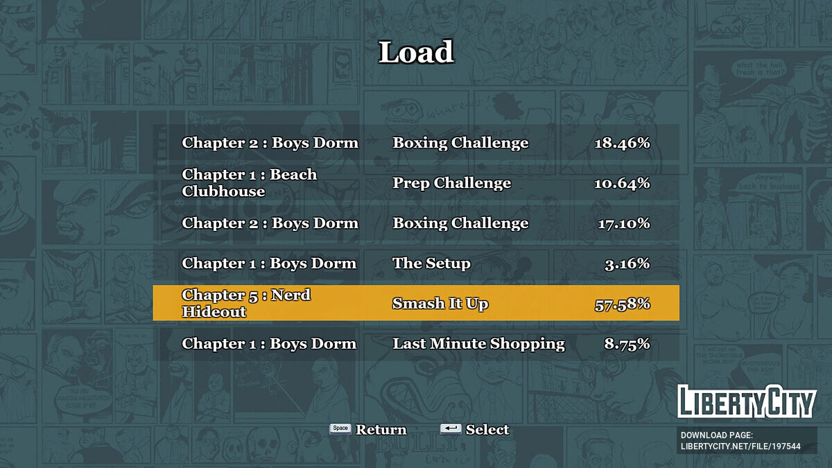 Bully SE Mods - Anniversary Edition Styled Main Menu For PC! 