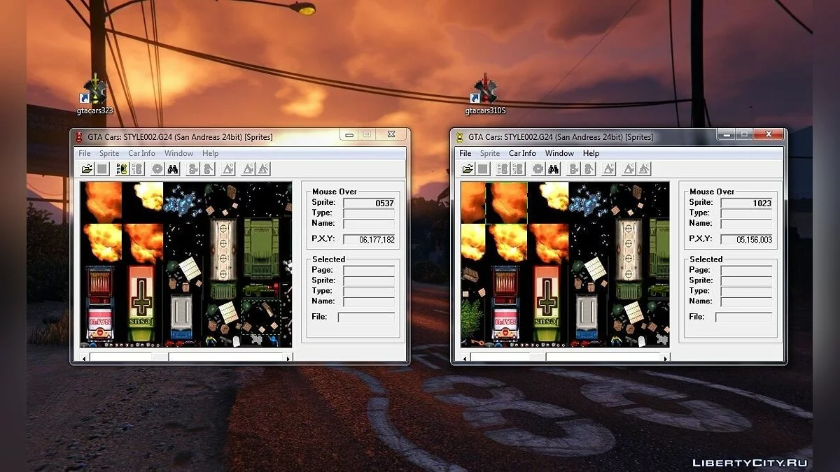 GTAcars v.3.1.0s and v.3.2.3 / GTA 1