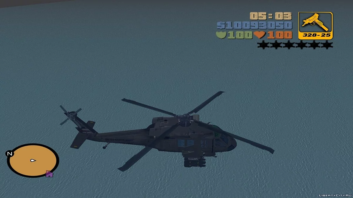 Sikorsky UH-60 Black Hawk for Aircraft Mod / GTA 3