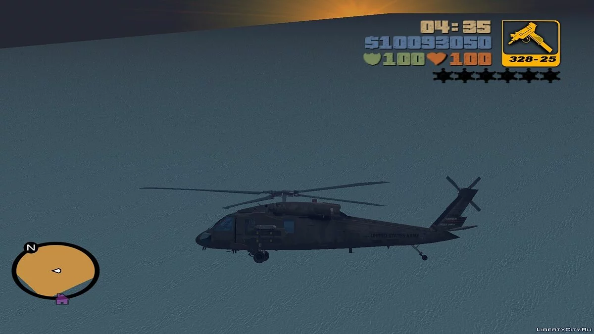 Sikorsky UH-60 Black Hawk for Aircraft Mod / GTA 3