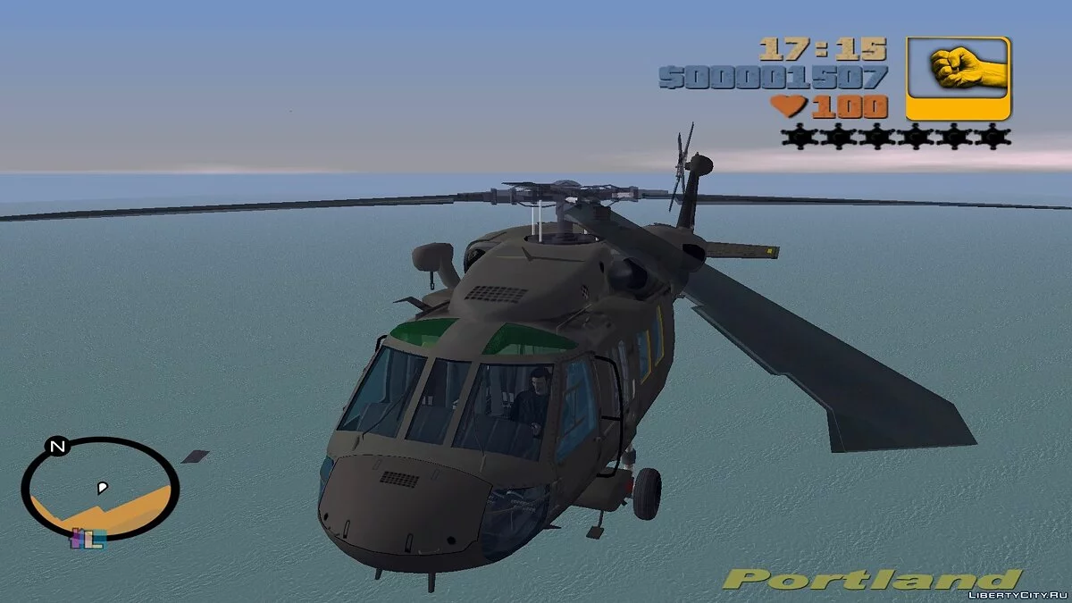 Sikorsky UH-60 Black Hawk pour le mod Aircraft en remplacement de Huey / GTA 3
