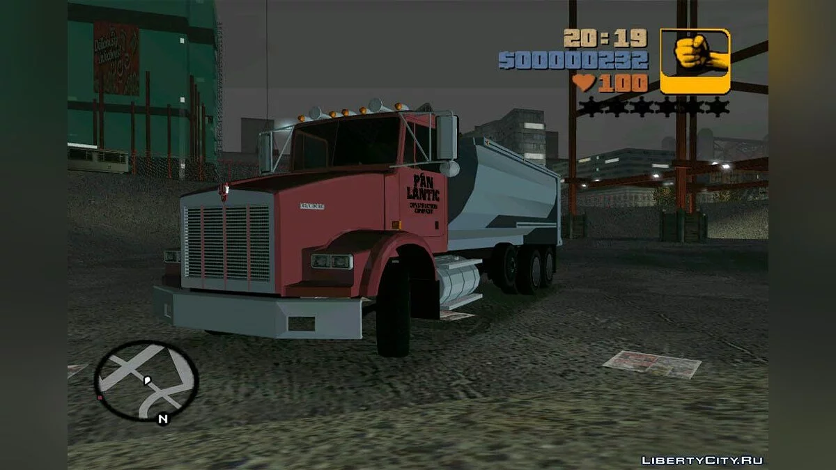 Kenworth T-800 Construction Truck / GTA 3
