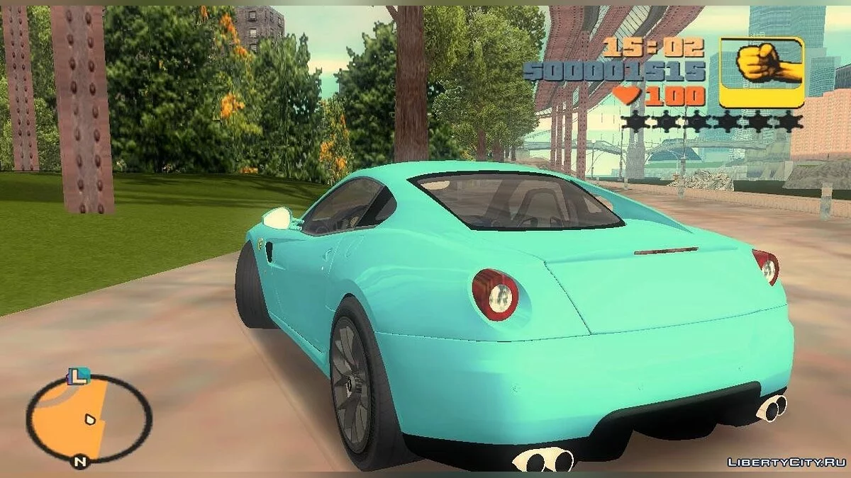Феррарі 599 GTB TT Чорний Ревел / GTA 3