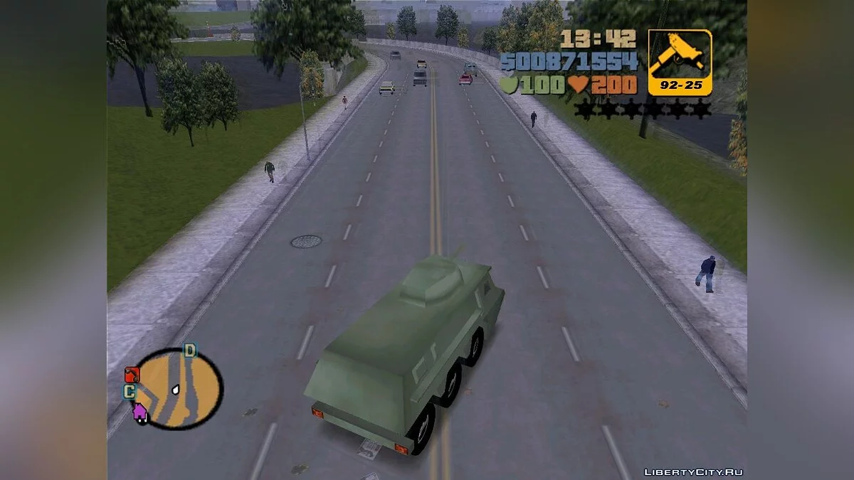 Бета танк APC з витоку екрану / GTA 3