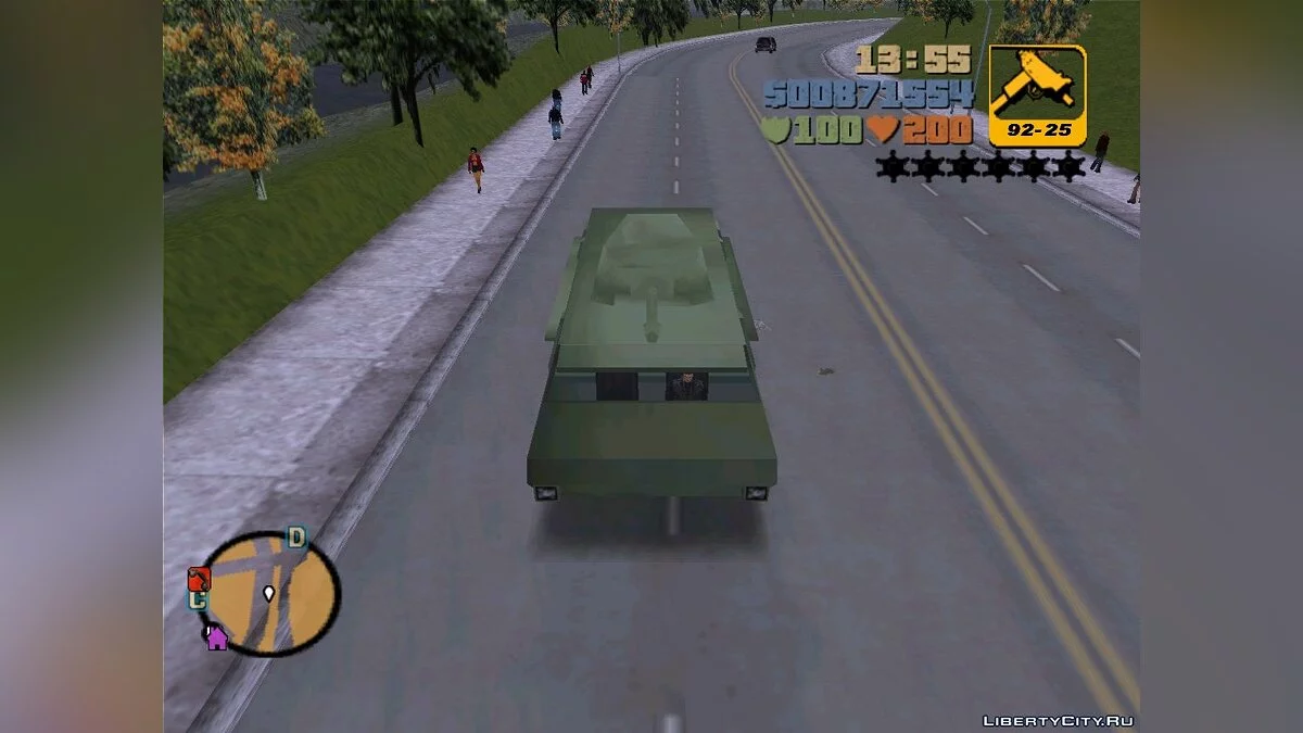 Бета танк APC з витоку екрану / GTA 3