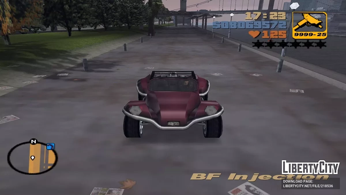 BF Injection з фарами та номерами / GTA 3