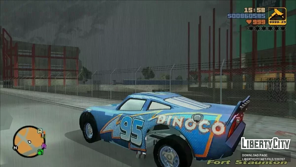 Dinoco McQueen und McQueen aus Radiator Springs / GTA 3