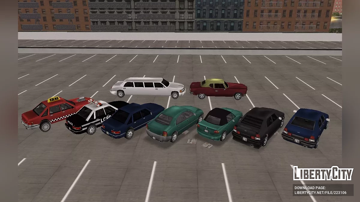 GTA LCS 汽车包 (+Beta) GTA 3 风格 / GTA 3