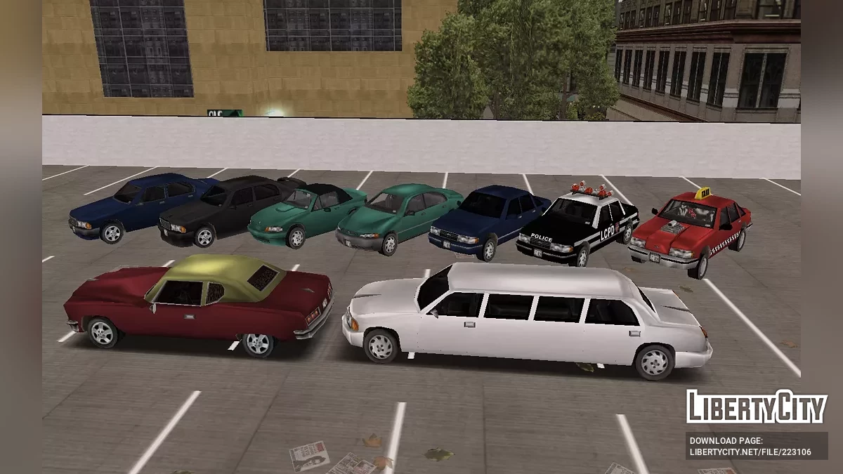 GTA LCS 汽车包 (+Beta) GTA 3 风格 / GTA 3