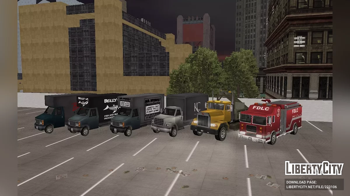 GTA LCS 汽车包 (+Beta) GTA 3 风格 / GTA 3