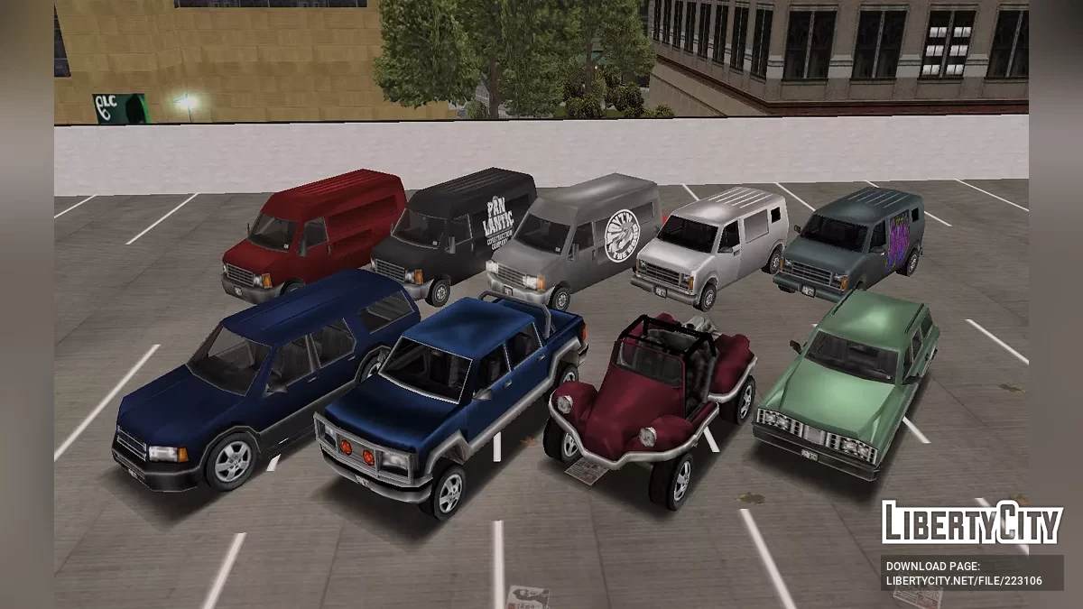 GTA LCS 汽车包 (+Beta) GTA 3 风格 / GTA 3
