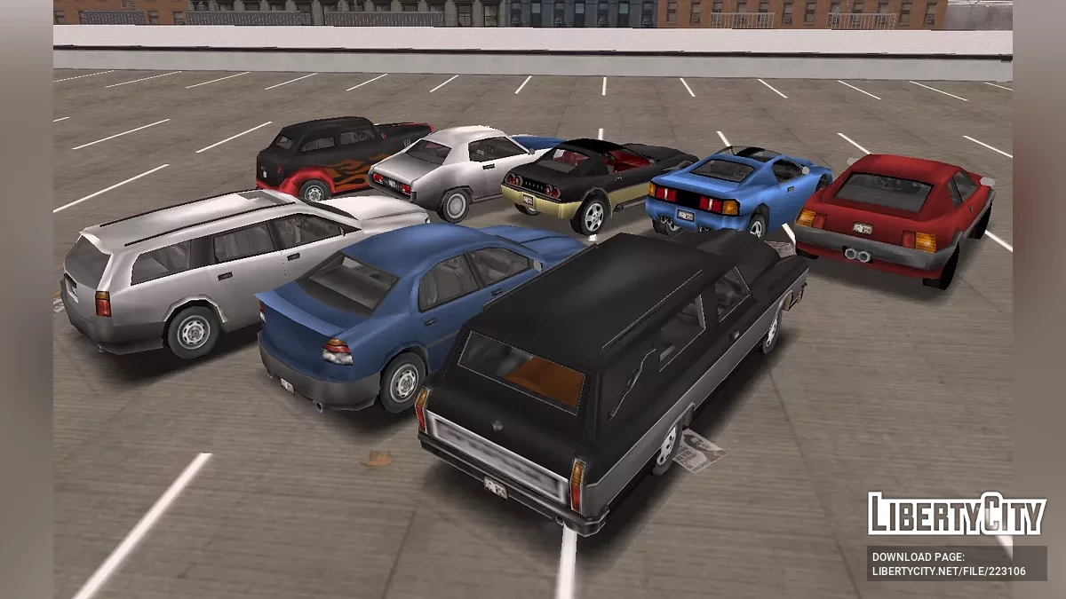 GTA LCS 汽车包 (+Beta) GTA 3 风格 / GTA 3