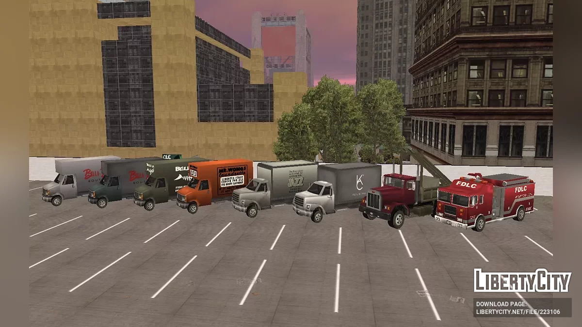 GTA LCS 汽车包 (+Beta) GTA 3 风格 / GTA 3