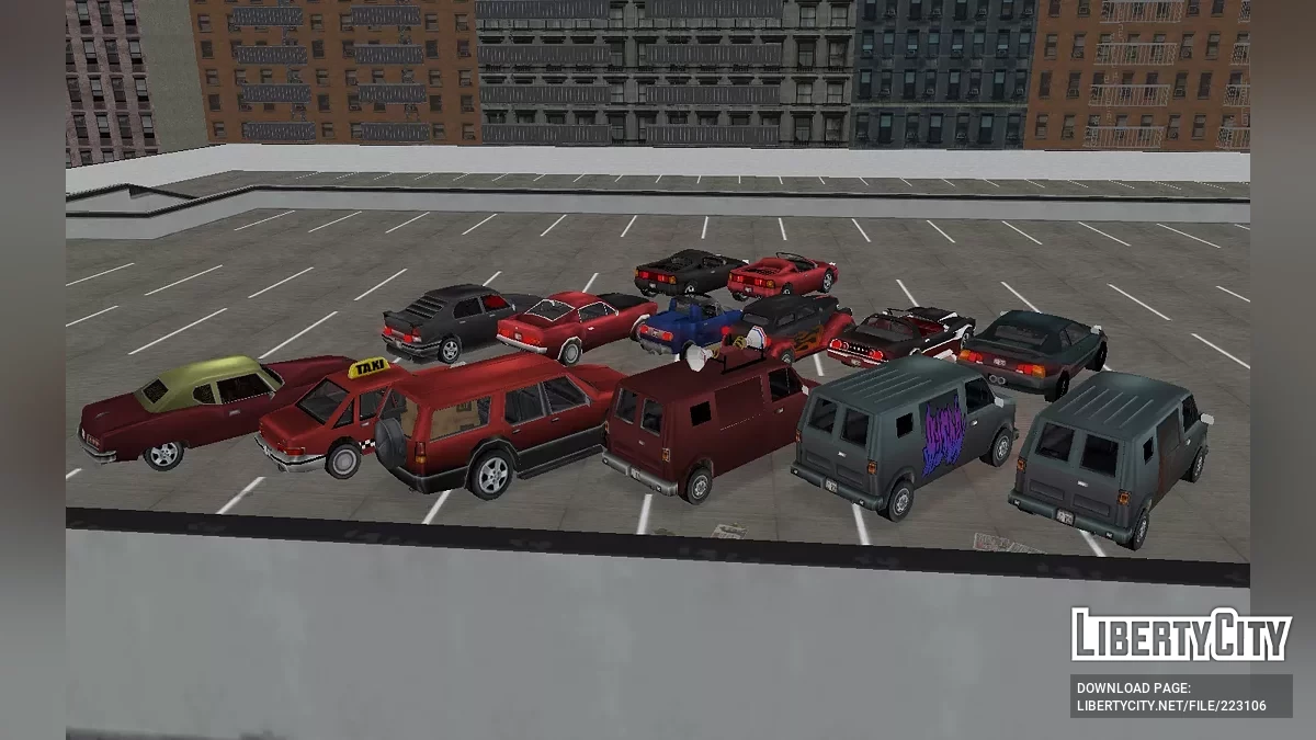 GTA LCS 汽车包 (+Beta) GTA 3 风格 / GTA 3