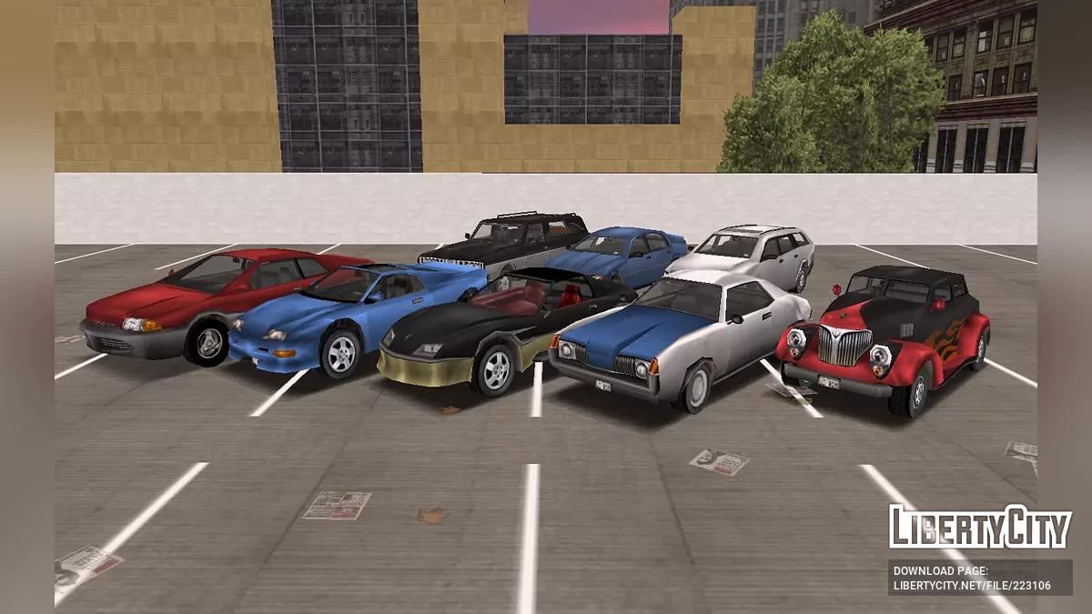 GTA LCS 汽车包 (+Beta) GTA 3 风格 / GTA 3