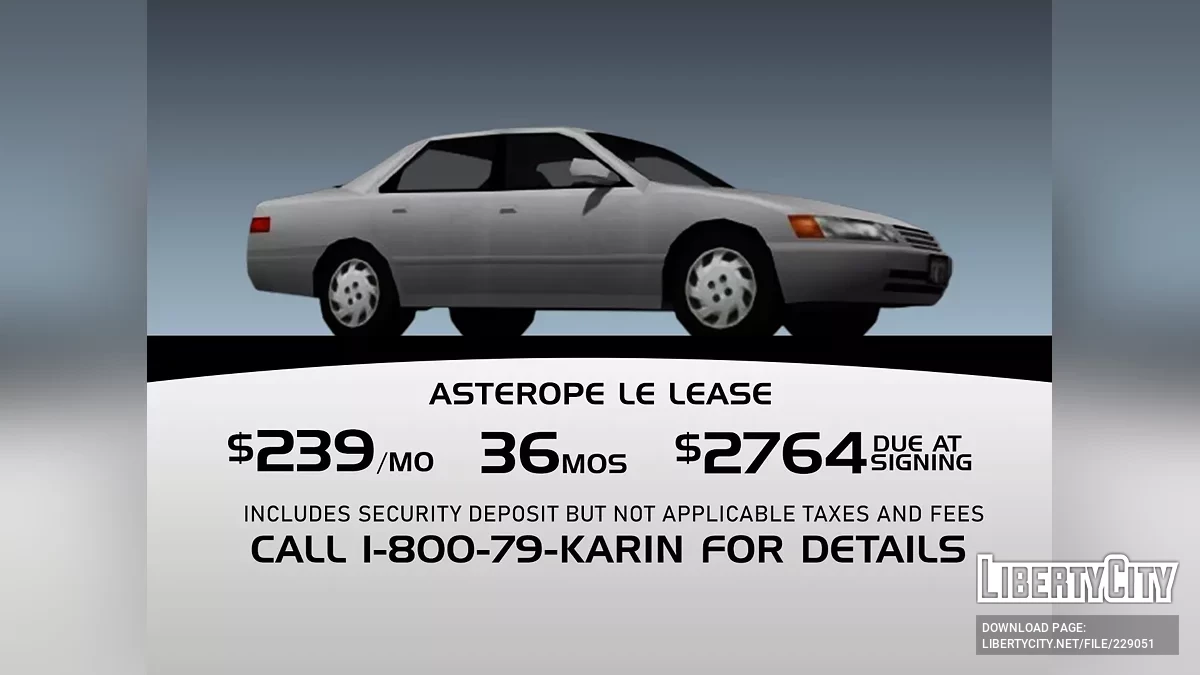 2001 Karin Asterope (Carpack) / GTA 3