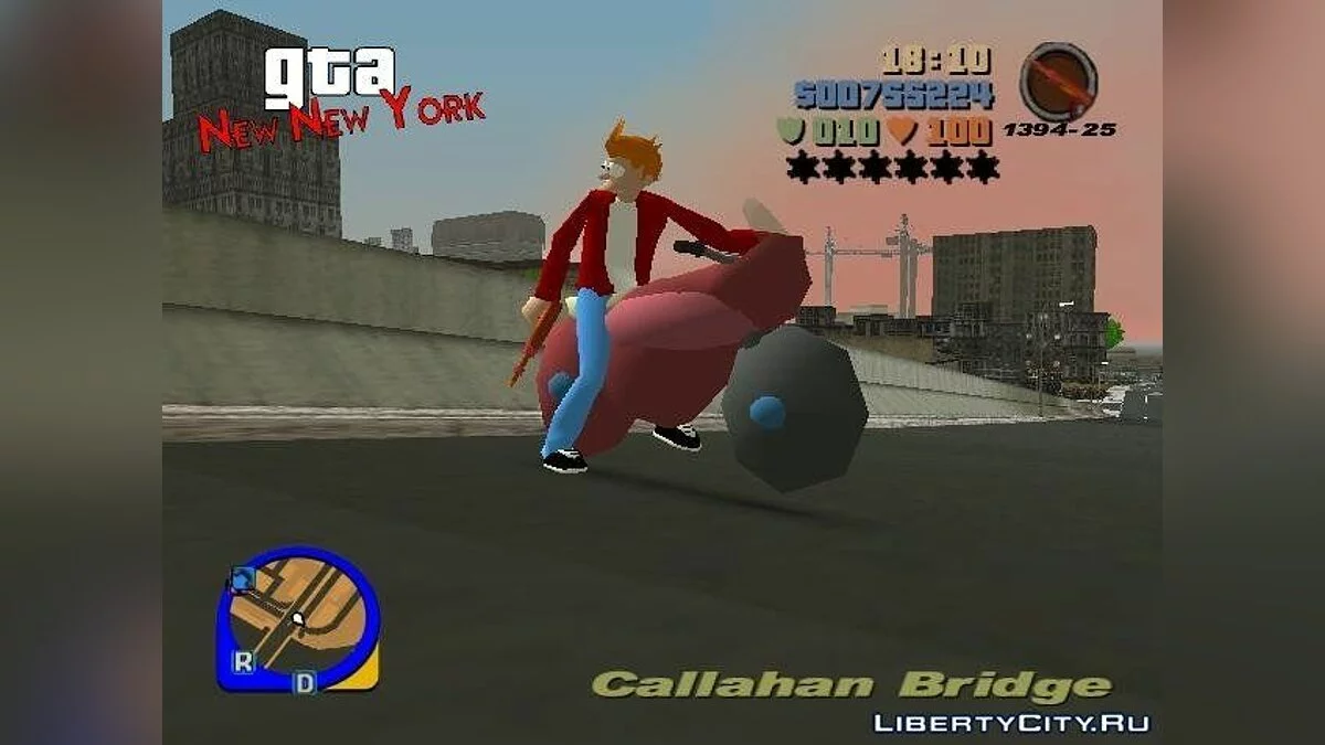 GTA : New New York - Mod Futurama / GTA 3