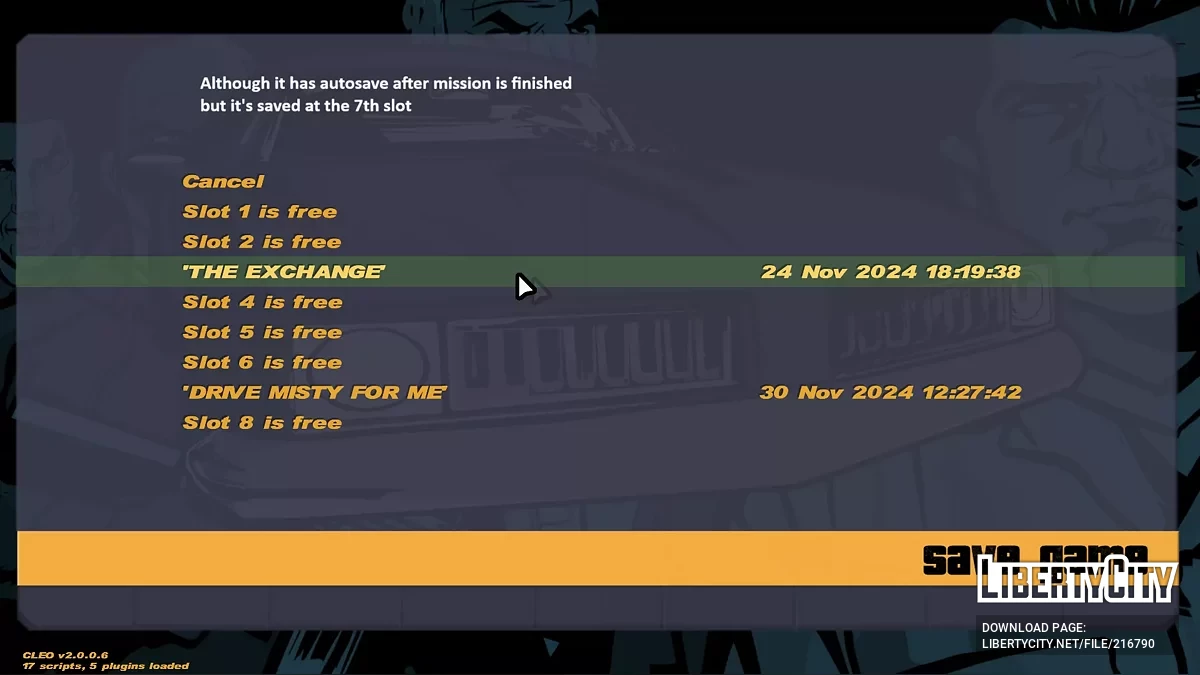 Liberty City Classic 2024 v 1.1 / GTA 3