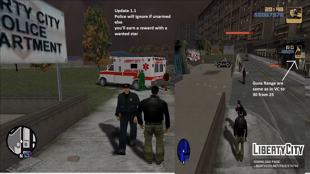 Liberty City Classic 2024 v 1.1 / GTA 3