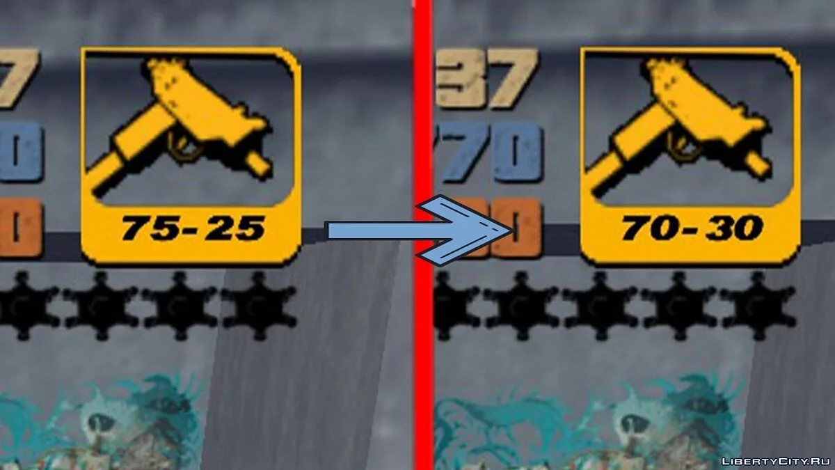 Capacidade dos carregadores de armas / GTA 3