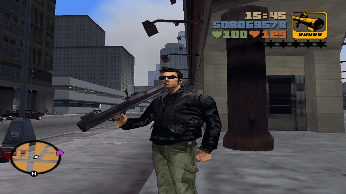 Claude porte des lunettes / GTA 3