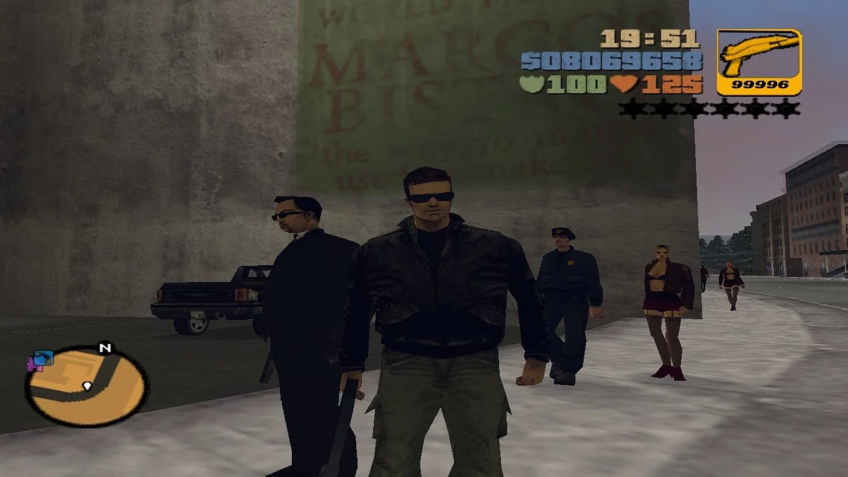 Claude porte des lunettes / GTA 3