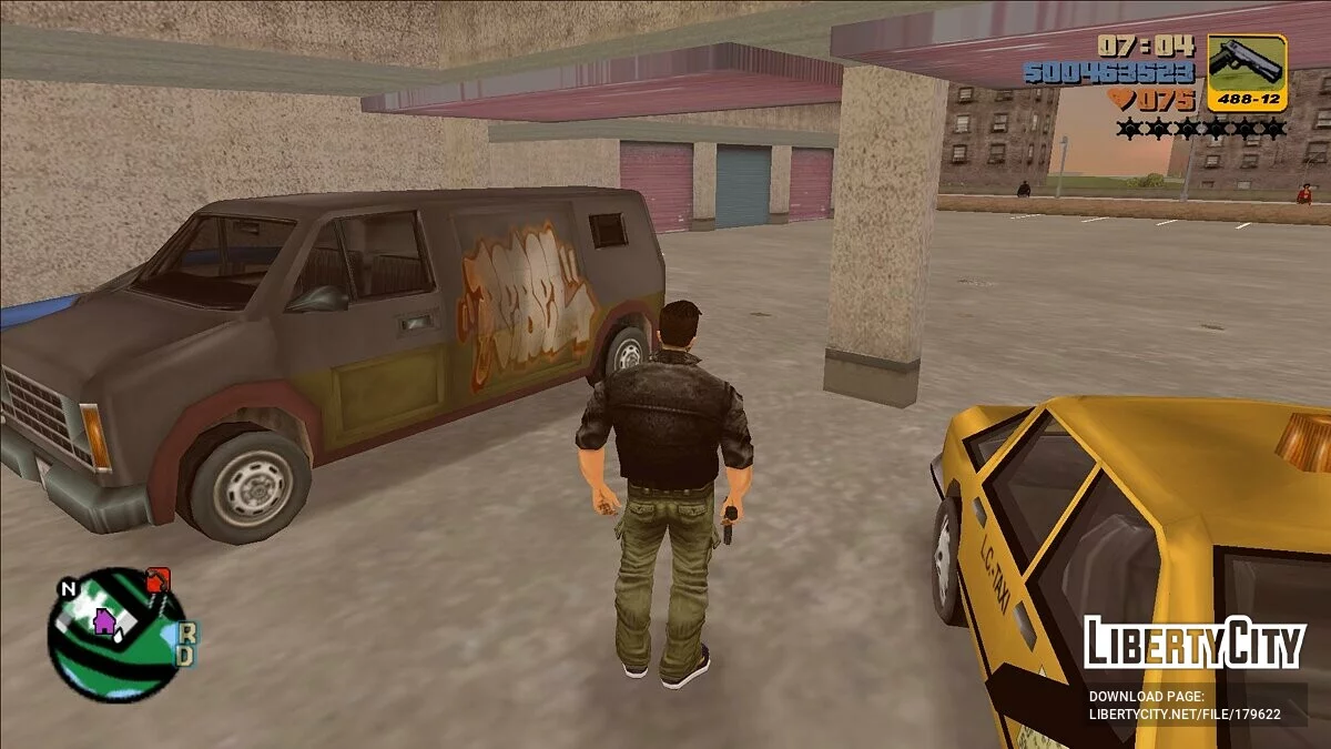 Corrección de la puerta del garaje en Shorside / GTA 3