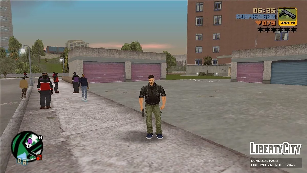 Corrección de la puerta del garaje en Shorside / GTA 3