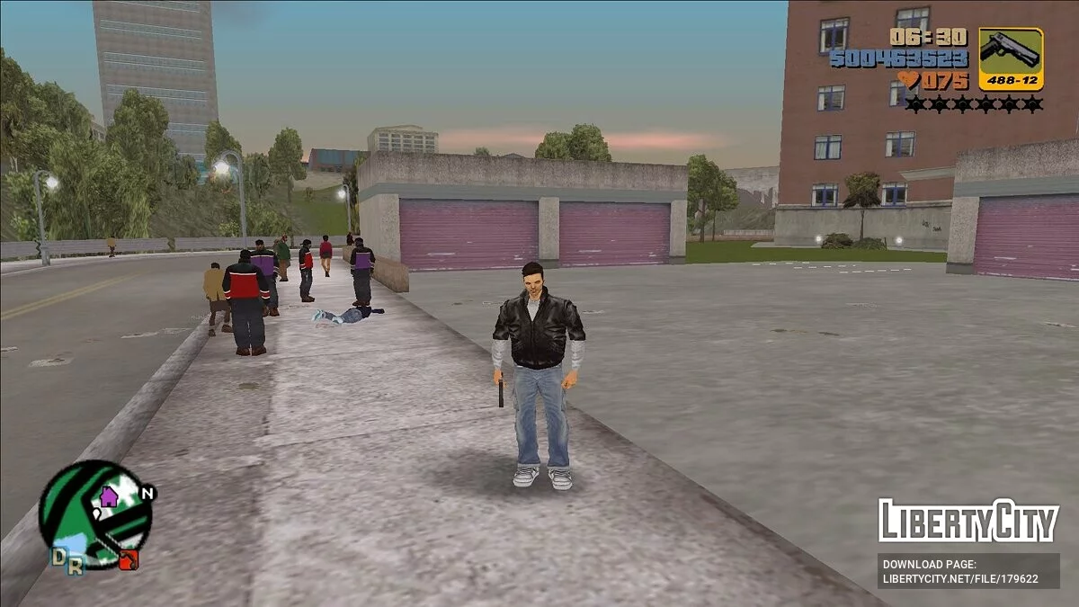Corrección de la puerta del garaje en Shorside / GTA 3
