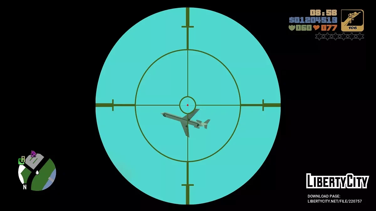 Покращений політ на літаку / GTA 3