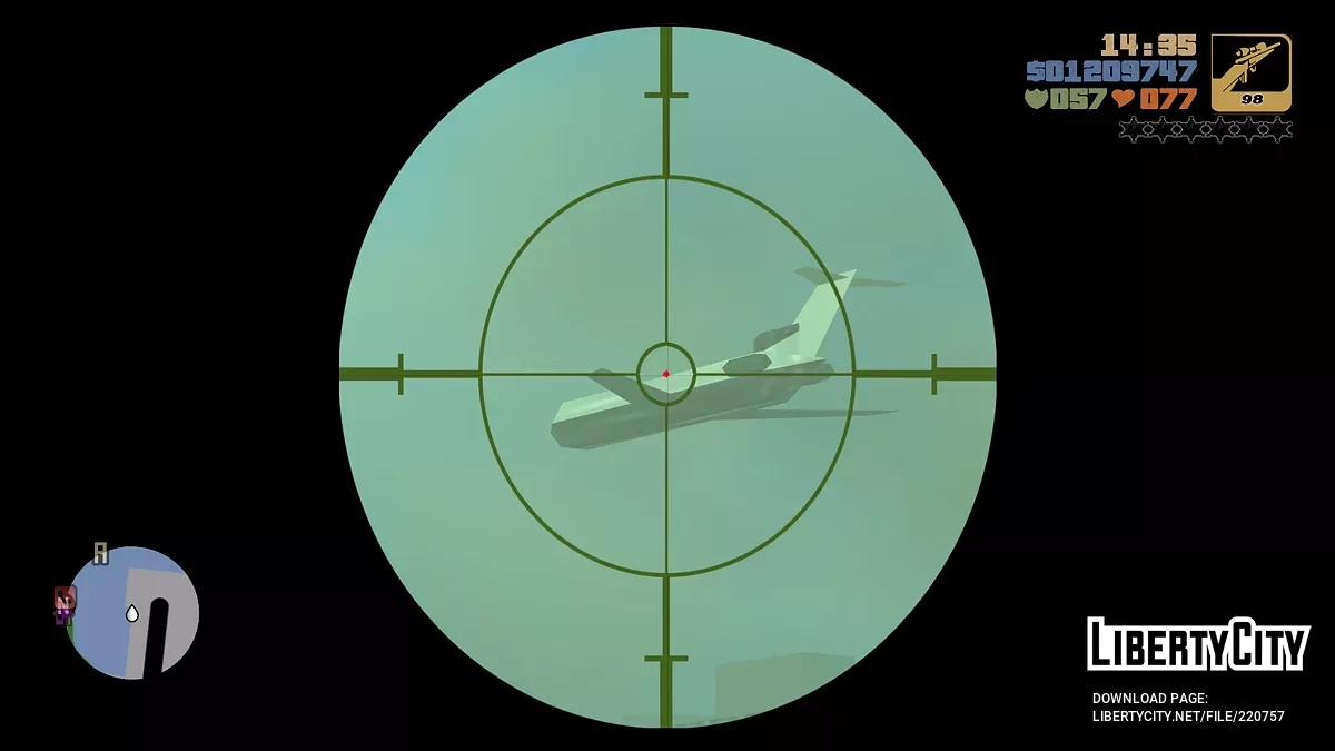 Покращений політ на літаку / GTA 3