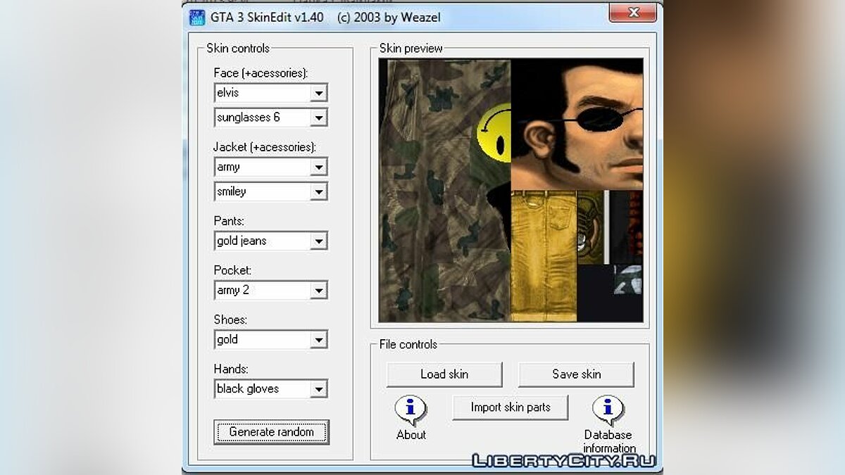 GTA 3 Skin Editor - Grand Theft Auto III - GameFront