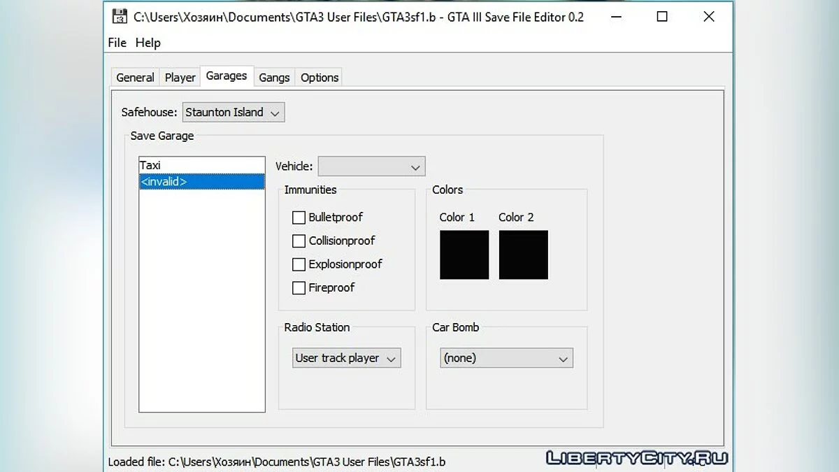 GTA 3 Save Editor 0.2 / GTA 3