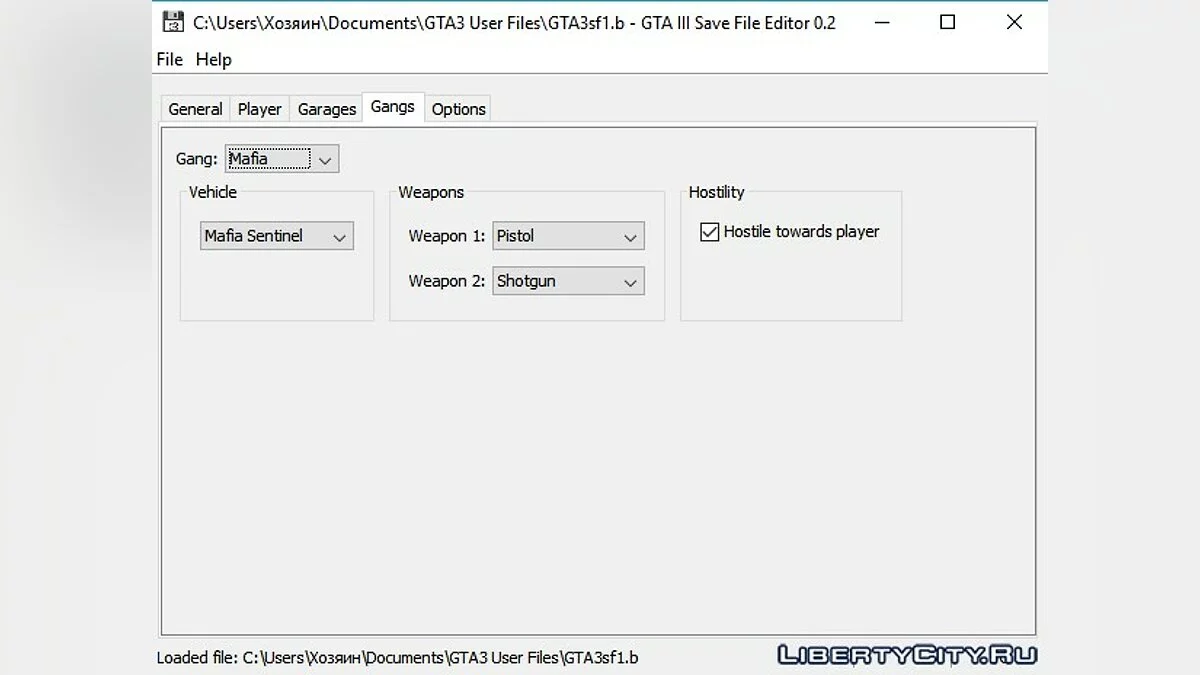 GTA 3 Save Editor 0.2 / GTA 3