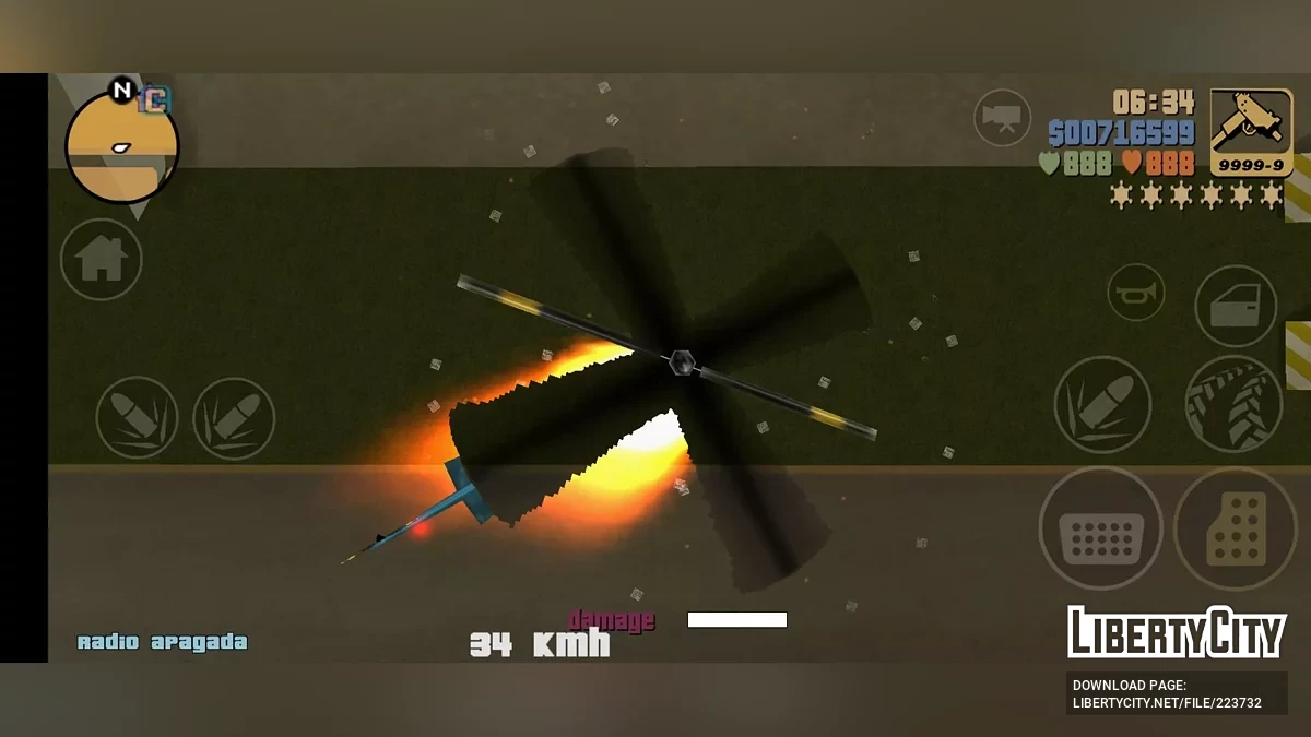 Chopper Mod (Moblie Version) / GTA 3 (iOS, Android)