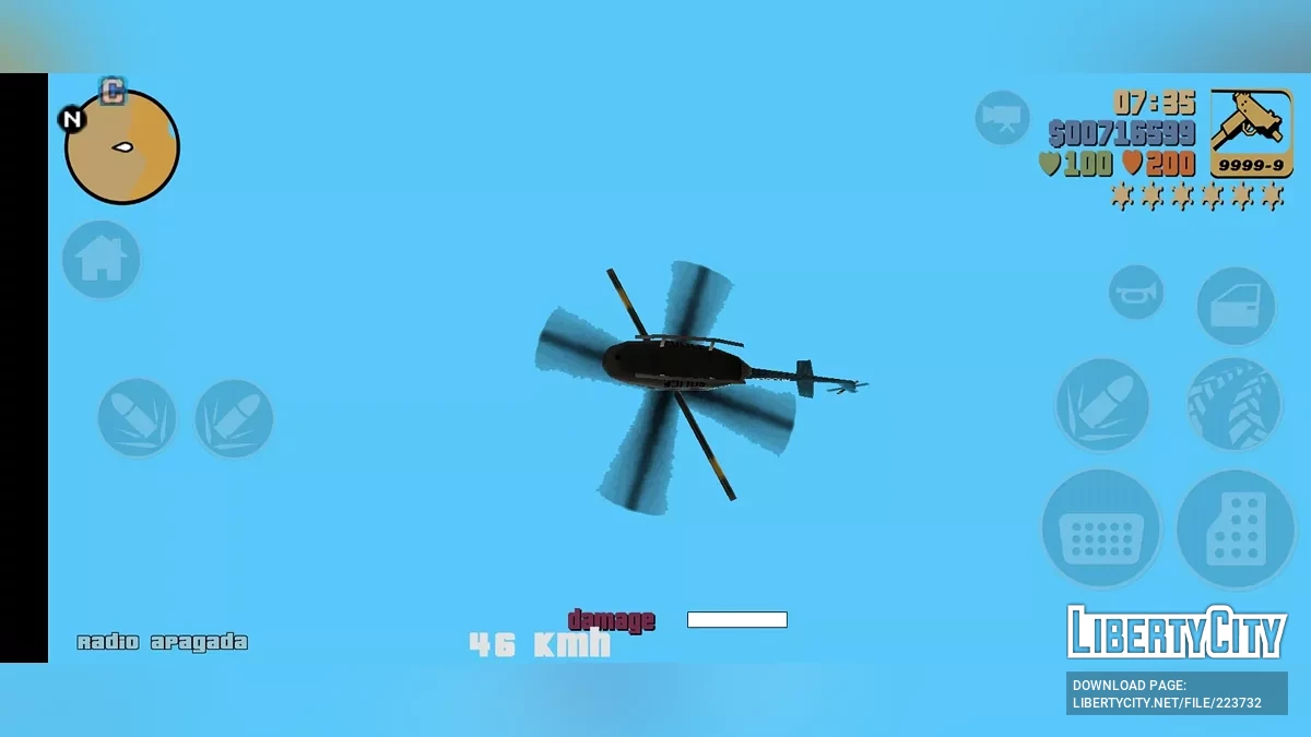 Chopper Mod (Moblie Version) / GTA 3 (iOS, Android)