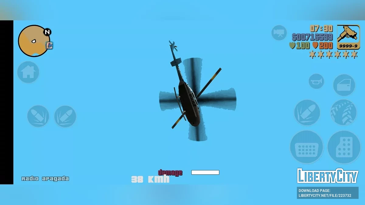 Chopper Mod (Moblie Version) / GTA 3 (iOS, Android)