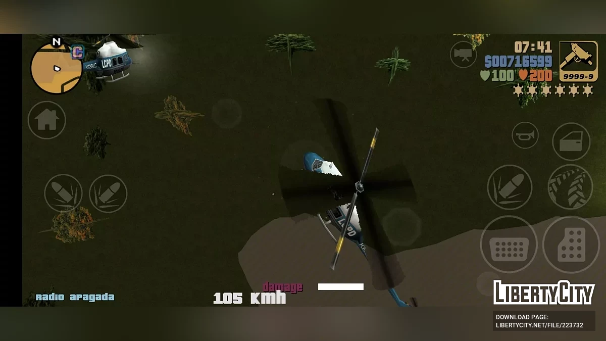Chopper Mod (Moblie Version) / GTA 3 (iOS, Android)