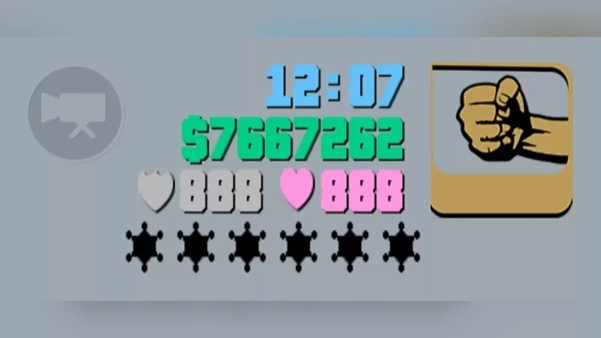 Vice City HUD color / GTA 3 (iOS, Android)