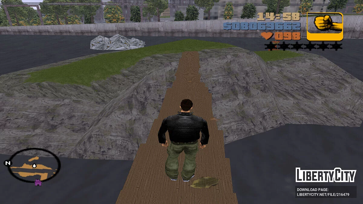 Wooden Bridge to Inaccessible Island / GTA 3