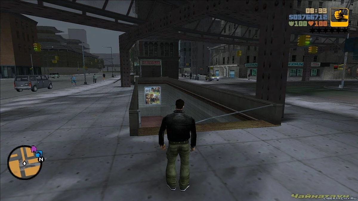 Постери в метро на тему радянських комедій / GTA 3