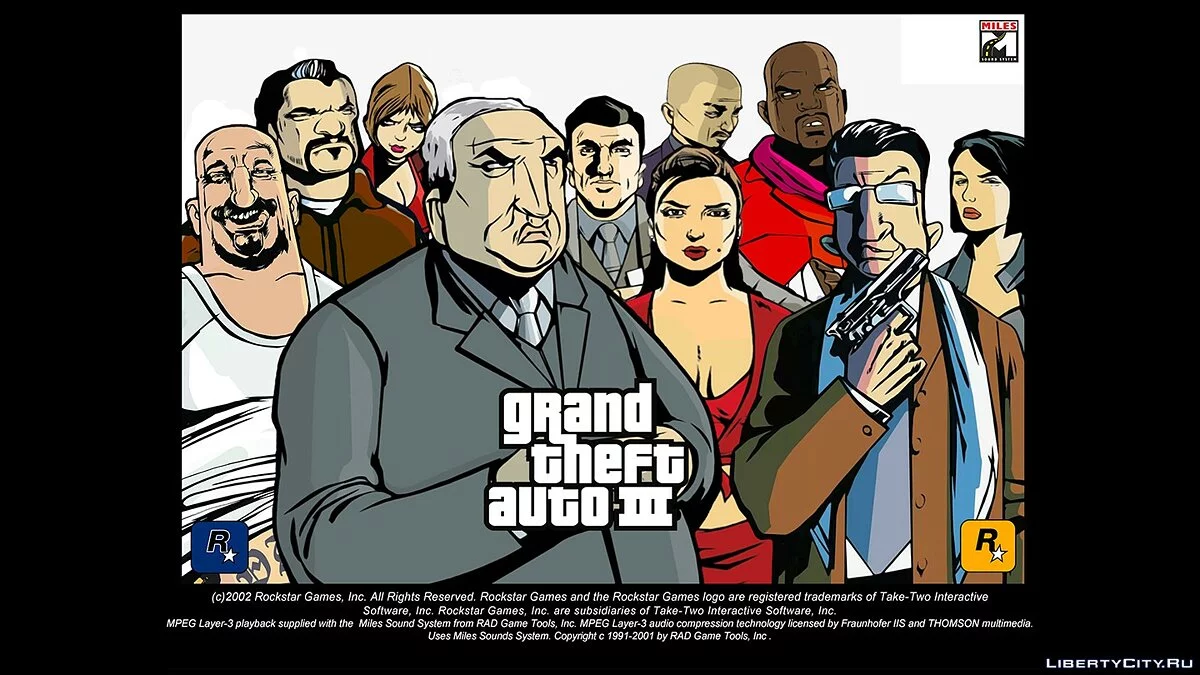 HD Mainscreens para relación de aspecto 16:9 (v3) / GTA 3