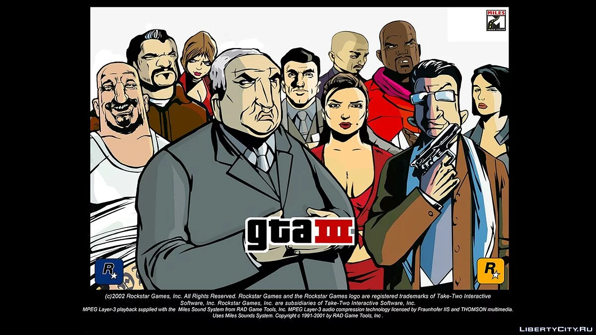 HD Mainscreens para relación de aspecto 16:9 (v3) / GTA 3