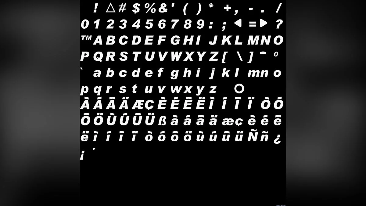 4K Fonts for Grand Theft Auto III / GTA 3