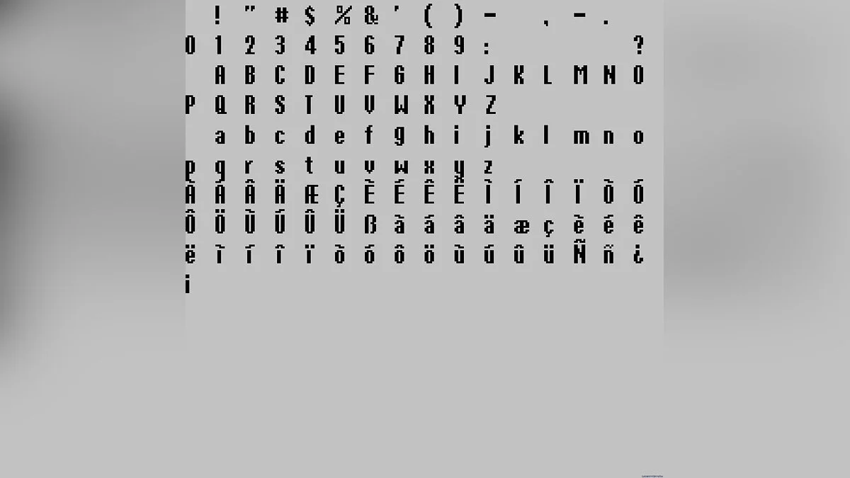4K Fonts for Grand Theft Auto III / GTA 3
