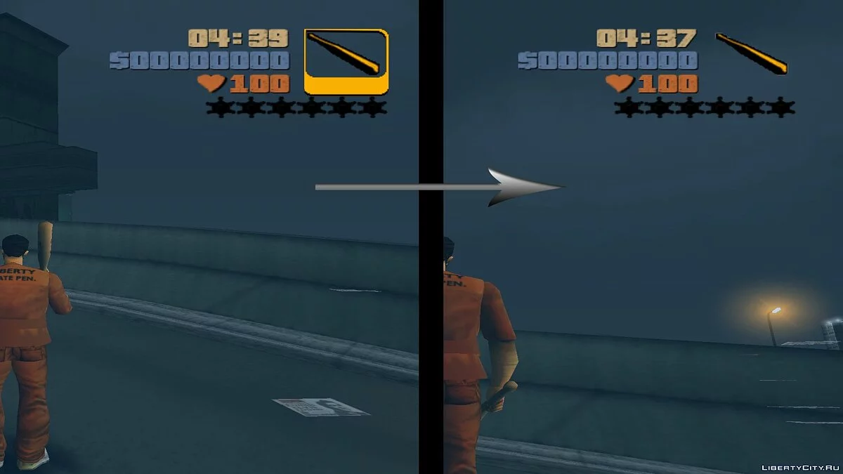 Weapon icons without borders for GTA 3 / GTA 3
