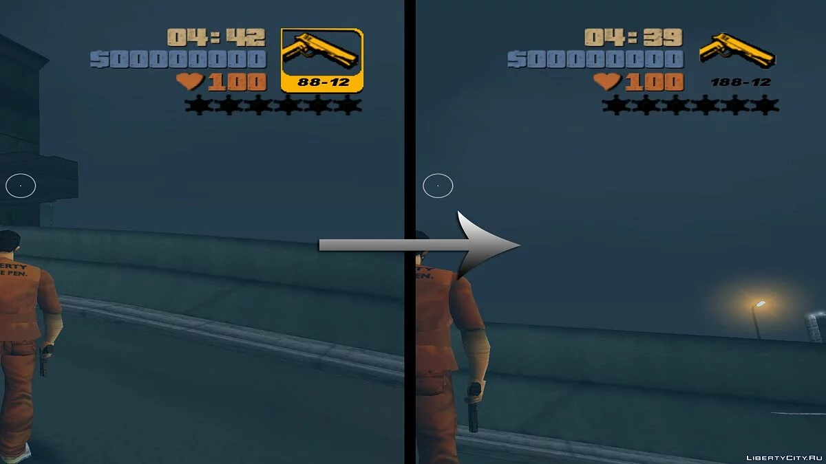 Weapon icons without borders for GTA 3 / GTA 3