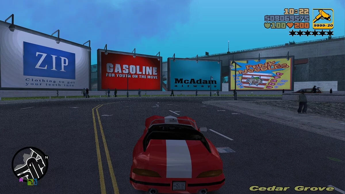 Werbetafeln in Shoreside Vale aus DE / GTA 3