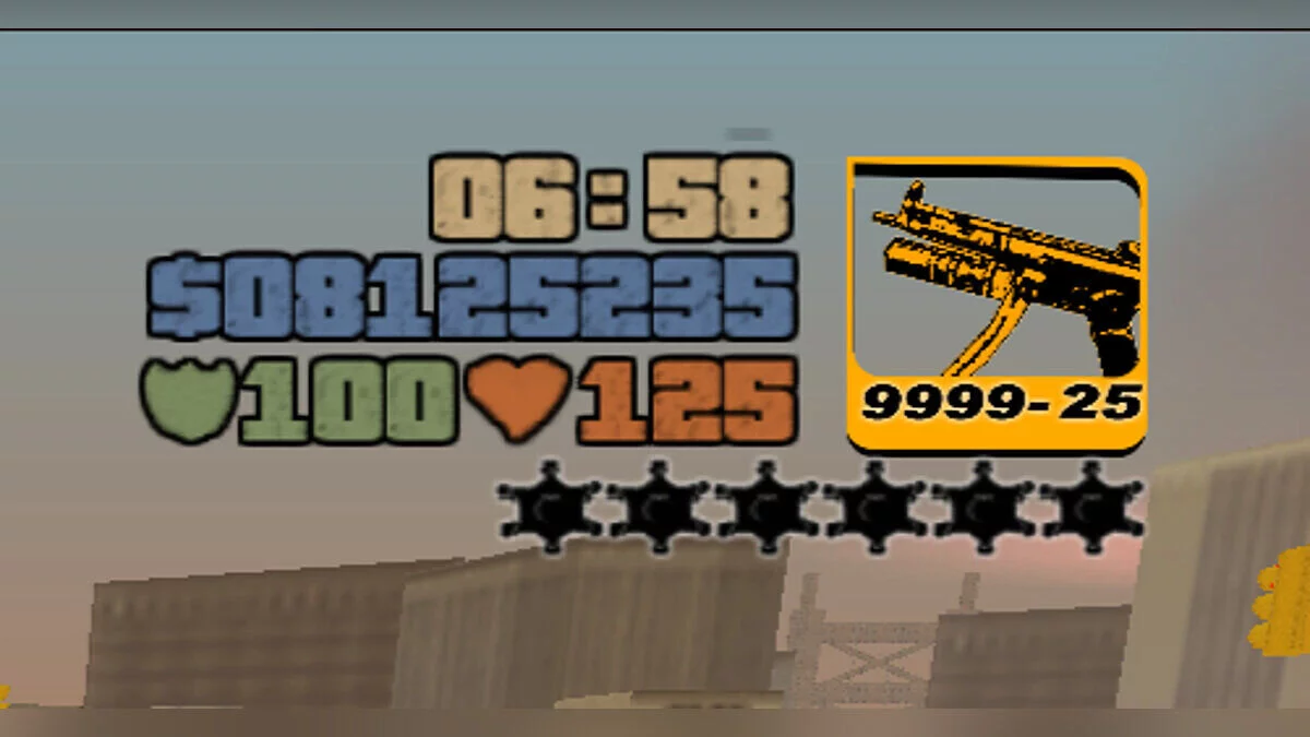 Ikon senjata HD baru bergaya GTA 3 / GTA 3