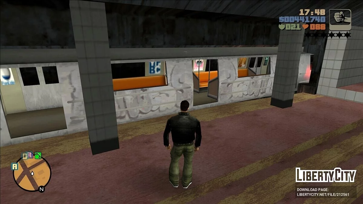Graffiti sur les trains de la version PS2 / GTA 3